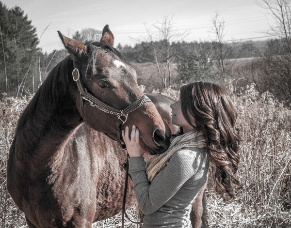 Shot this fall. Hanna and her horse Emma.